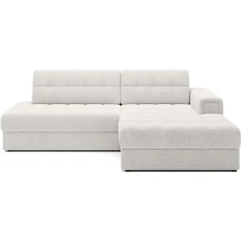 Coltar crem extensibil cu tapiterie din tesatura boucle (cu colt pe partea stanga/cu sezlong) Blezalt - ELTAP imagine