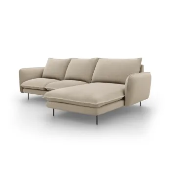 Coltar cu sezlong pe partea stanga Cosmopolitan Design Vienna, bej imagine