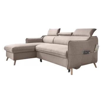 Coltar extensibil cu sezlong pe partea dreapta Miuform Sweet Harmony, bej imagine