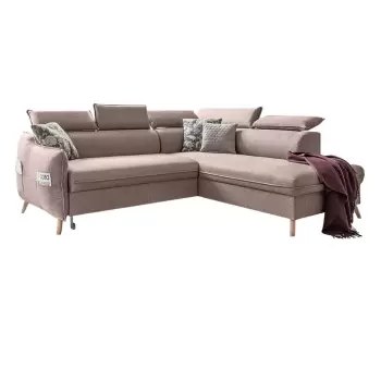 Coltar extensibil cu sezlong pe partea dreapta Miuform Sweet Harmony L, bej imagine