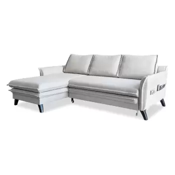 Coltar extensibil cu sezlong pe partea stanga Miuform Charming Charlie, bej deschis imagine