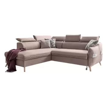 Coltar extensibil cu sezlong pe partea stanga Miuform Sweet Harmony L, bej imagine