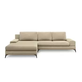 Coltar extensibil cu sezlong pe partea stanga Windsor & Co Sofas Planet, bej imagine