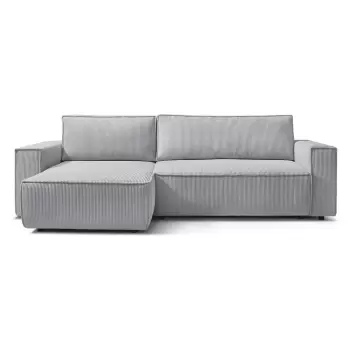 Coltar extensibil velur Bobochic Paris Nihad, gri deschis imagine