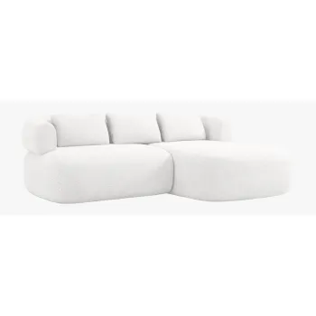 Coltar fildes cu tapiterie din tesatura boucle (cu colt pe partea stanga/cu sezlong) Jenny - Micadoni imagine