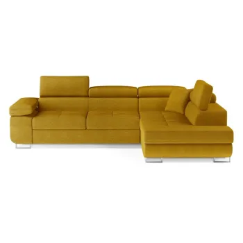 Coltar galben extensibil/cu spatiu de depozitare (cu colt pe partea stanga/in forma de 