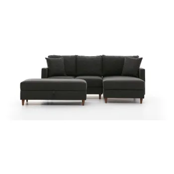 Coltar gri antracit (colt pe partea stanga ) Eva - Balcab Home imagine