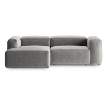 Coltar gri deschis (cu colt pe partea dreapta/cu sezlong) Bergano - Cosmopolitan Design imagine