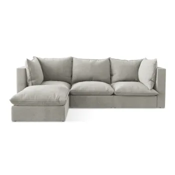 Coltar gri deschis (cu colt pe partea dreapta/cu sezlong) Manao - Makamii imagine