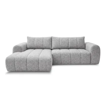 Coltar gri deschis (cu colt pe partea dreapta/cu sezlong) Nesty - Bobochic Paris imagine