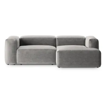 Coltar gri deschis (cu colt pe partea stanga/cu sezlong) Bergano - Cosmopolitan Design imagine