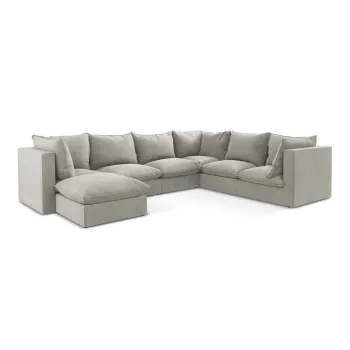 Coltar gri deschis (cu colt pe partea stanga/in forma de 