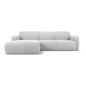 Coltar gri deschis cu tapiterie din stofa boucle (colt dreapta) Molino - Micadoni Home imagine