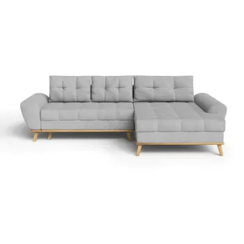 Coltar gri deschis extensibil (cu colt pe partea stanga ) Balitco - Ropez imagine