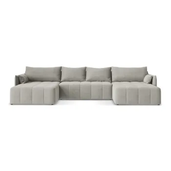 Coltar gri deschis extensibil/cu spatiu de depozitare (in forma de 