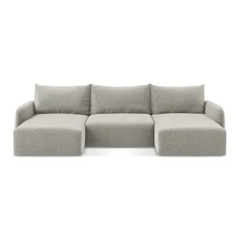 Coltar gri deschis extensibil/cu spatiu de depozitare Kalena - Makamii imagine