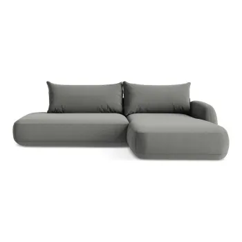 Coltar gri extensibil (cu colt pe partea stanga/cu sezlong) Hale - Makamii imagine