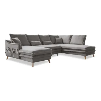 Coltar gri extensibil (cu colt pe partea stanga /in forma de 