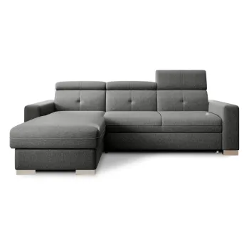 Coltar gri extensibil/cu spatiu de depozitare (cu colt pe partea dreapta/cu sezlong) Fresia - ELTAP imagine