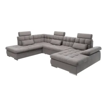 Coltar gri extensibil/cu spatiu de depozitare (cu colt pe partea dreapta/in forma de 