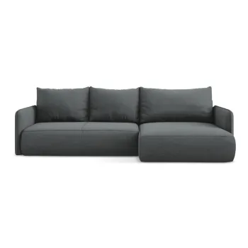 Coltar gri extensibil/cu spatiu de depozitare (cu colt pe partea stanga) Nanea - Makamii imagine