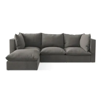 Coltar gri inchis (cu colt pe partea dreapta/cu sezlong) Manao - Makamii imagine