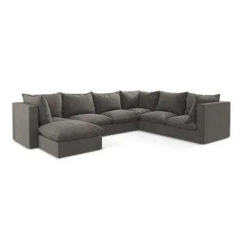 Coltar gri inchis (cu colt pe partea stanga/in forma de 