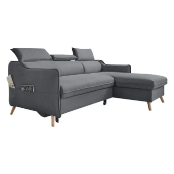 Coltar gri inchis extensibil (cu colt pe partea stanga ) Sweet Harmony - Miuform imagine