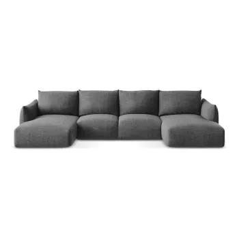 Coltar gri inchis extensibil (in forma de 