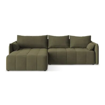 Coltar kaki extensibil/cu spatiu de depozitare (cu colt pe partea dreapta/cu sezlong) Moku - Makamii imagine