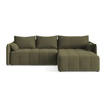 Coltar kaki extensibil/cu spatiu de depozitare (cu colt pe partea stanga/cu sezlong) Moku - Makamii imagine