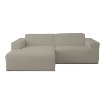 Coltar maro deschis cu tapiterie din stofa boucle (cu colt pe partea dreapta) Roxy - Scandic imagine