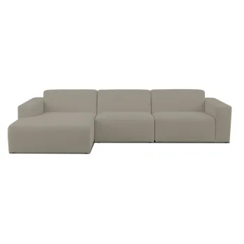 Coltar maro deschis cu tapiterie din stofa boucle (cu colt pe partea dreapta) Roxy - Scandic imagine