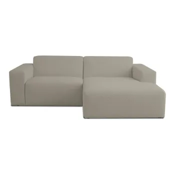 Coltar maro deschis cu tapiterie din stofa boucle (cu colt pe partea stanga ) Roxy - Scandic imagine