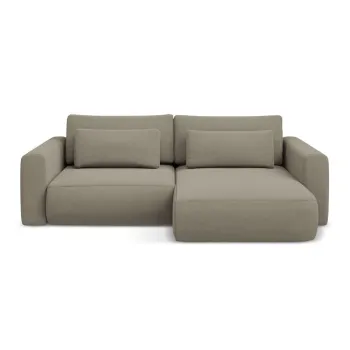 Coltar maro deschis extensibil/cu spatiu de depozitare (cu colt pe partea stanga/cu sezlong) Kapua - Makamii imagine