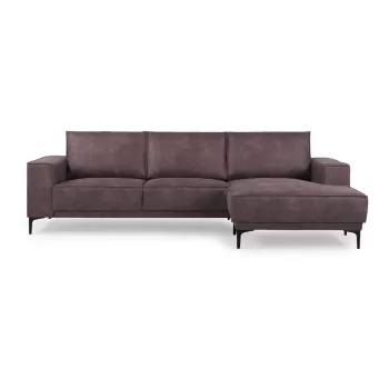 Coltar maro din imitatie de piele (cu sezlong pe partea stanga ) Copenhagen - Scandic imagine