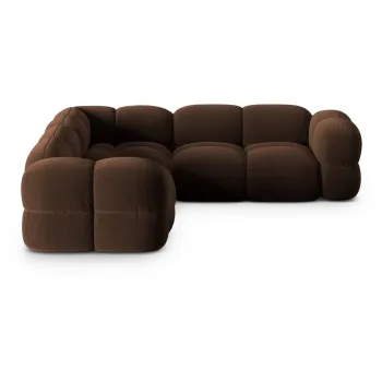 Coltar maro inchis cu tapiterie din catifea Loretto - Cosmopolitan Design imagine