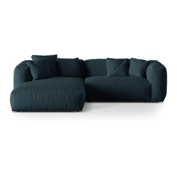 Coltar modular albastru inchis (cu colt pe partea dreapta) Martina - Micadoni Home imagine