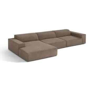 Coltar modular bej (cu colt pe partea dreapta/cu sezlong) Jodie - Micadoni imagine