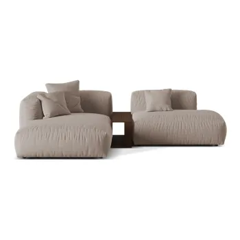 Coltar modular bej (cu colt pe partea dreapta) Martina - Micadoni Home imagine