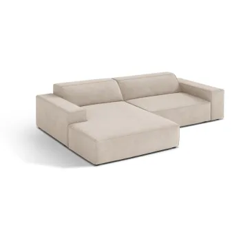 Coltar modular crem (cu colt pe partea dreapta/cu sezlong) Jodie - Micadoni imagine