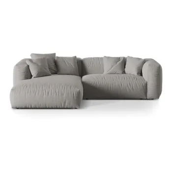 Coltar modular gri deschis (cu colt pe partea dreapta) Martina - Micadoni Home imagine