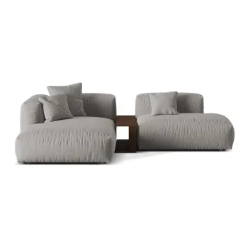 Coltar modular gri deschis (cu colt pe partea dreapta) Martina - Micadoni Home imagine