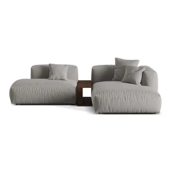 Coltar modular gri deschis (cu colt pe partea stanga ) Martina - Micadoni Home imagine