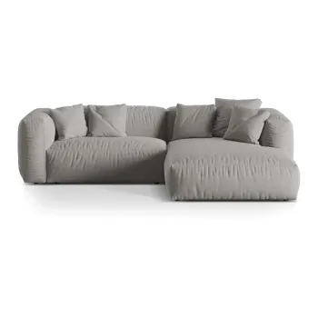 Coltar modular gri deschis (cu colt pe partea stanga ) Martina - Micadoni Home imagine