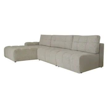 Coltar modular maro deschis extensibil/cu spatiu de depozitare (cu colt pe partea dreapta) Lulu - Miuform imagine