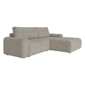 Coltar modular maro deschis extensibil/cu spatiu de depozitare (cu colt pe partea stanga) Lulu - Miuform imagine