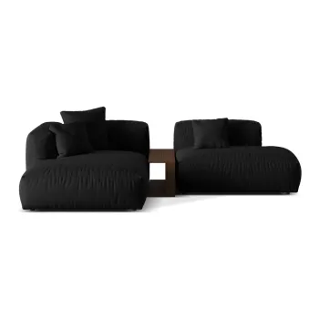 Coltar modular negru (cu colt pe partea dreapta) Martina - Micadoni Home imagine