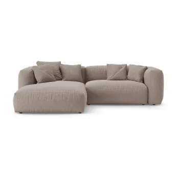 Coltar modular roz deschis extensibil (cu colt pe partea dreapta/cu sezlong) Martina - Micadoni imagine