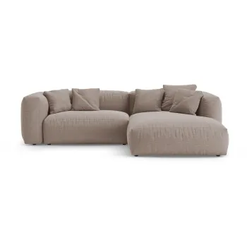 Coltar modular roz deschis extensibil (cu colt pe partea stanga/cu sezlong) Martina - Micadoni imagine
